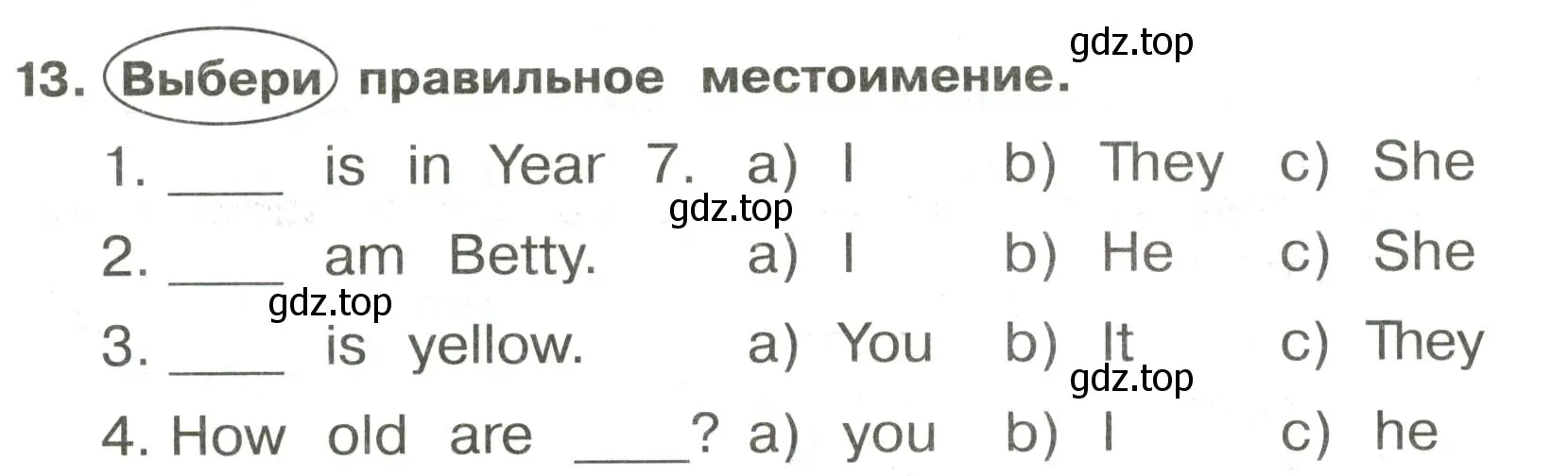 Условие номер 13 (страница 27) гдз по английскому языку 3 класс Быкова, Поспелова, сборник упражнений