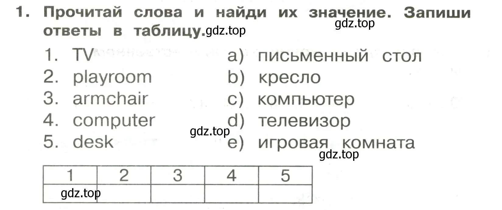 Условие номер 1 (страница 62) гдз по английскому языку 3 класс Быкова, Поспелова, сборник упражнений