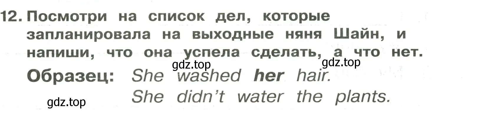 Условие номер 12 (страница 67) гдз по английскому языку 3 класс Быкова, Поспелова, сборник упражнений