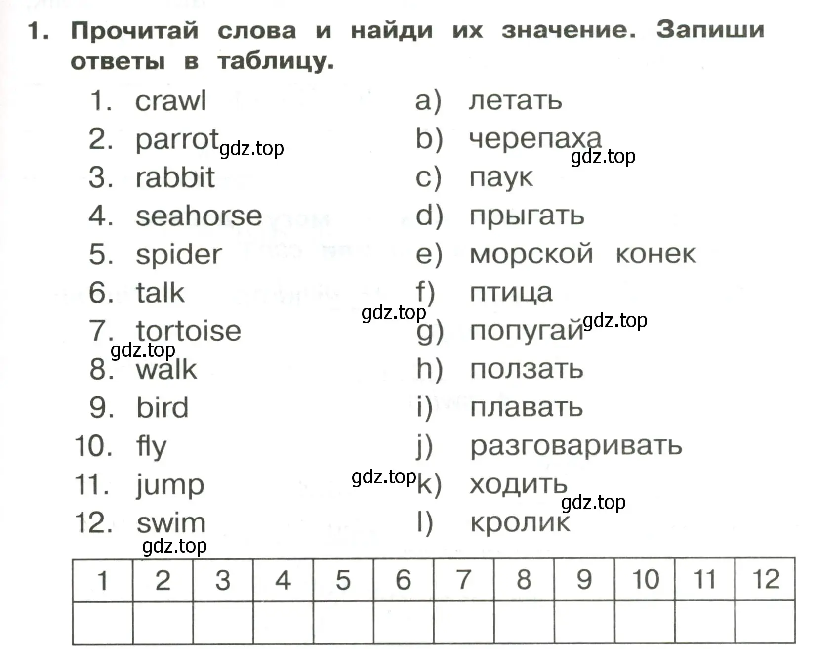 Условие номер 1 (страница 77) гдз по английскому языку 3 класс Быкова, Поспелова, сборник упражнений