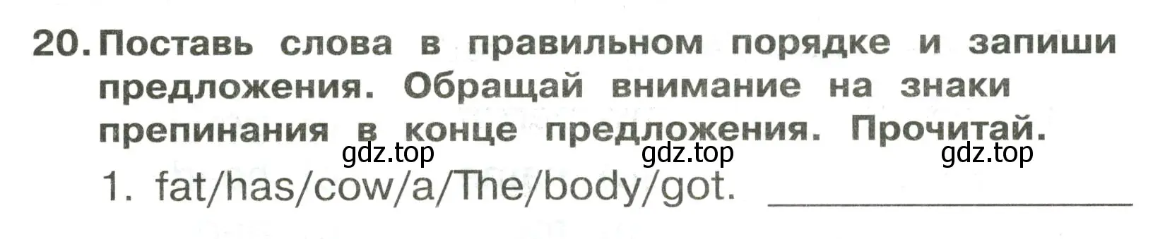 Условие номер 20 (страница 87) гдз по английскому языку 3 класс Быкова, Поспелова, сборник упражнений