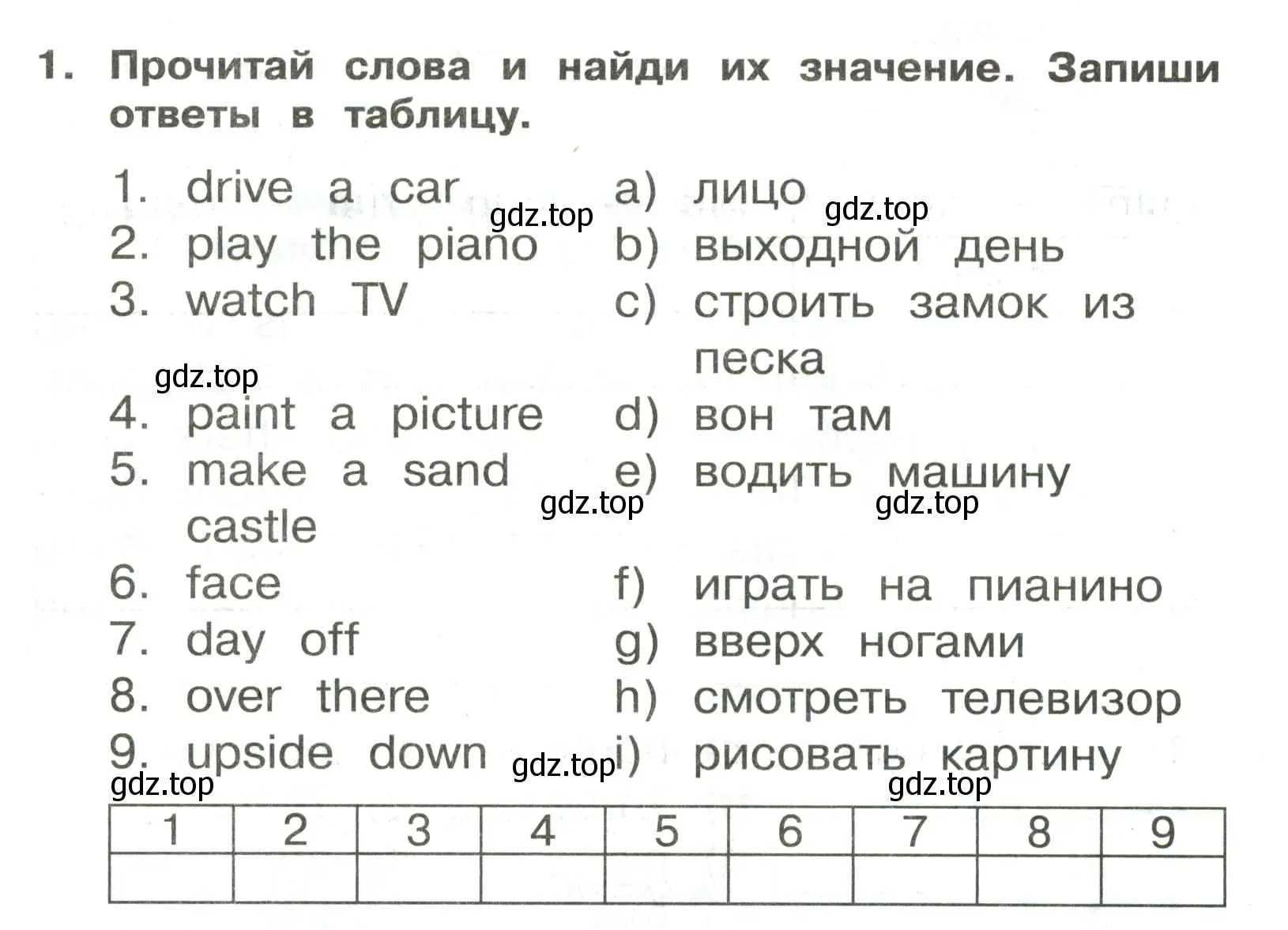 Условие номер 1 (страница 108) гдз по английскому языку 3 класс Быкова, Поспелова, сборник упражнений