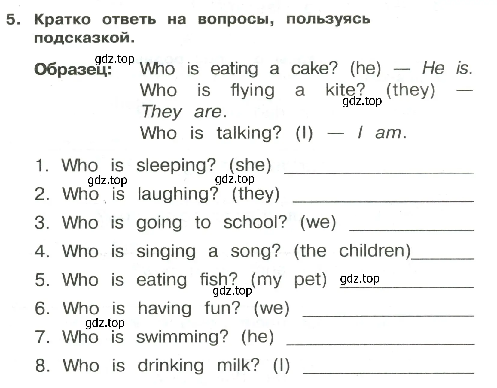 Условие номер 5 (страница 119) гдз по английскому языку 3 класс Быкова, Поспелова, сборник упражнений