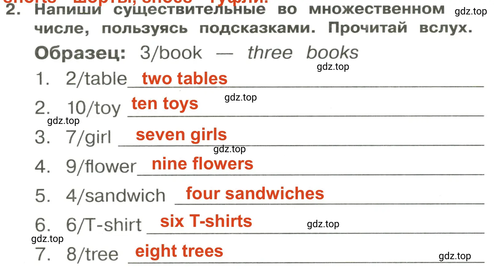 Решение 2. номер 2 (страница 5) гдз по английскому языку 3 класс Быкова, Поспелова, сборник упражнений