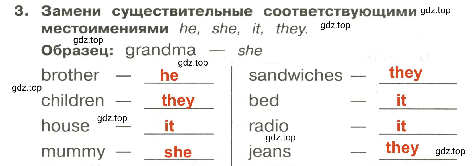 Решение 2. номер 3 (страница 6) гдз по английскому языку 3 класс Быкова, Поспелова, сборник упражнений