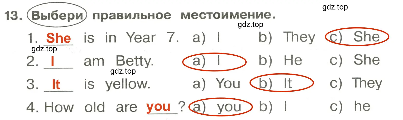 Решение 2. номер 13 (страница 27) гдз по английскому языку 3 класс Быкова, Поспелова, сборник упражнений