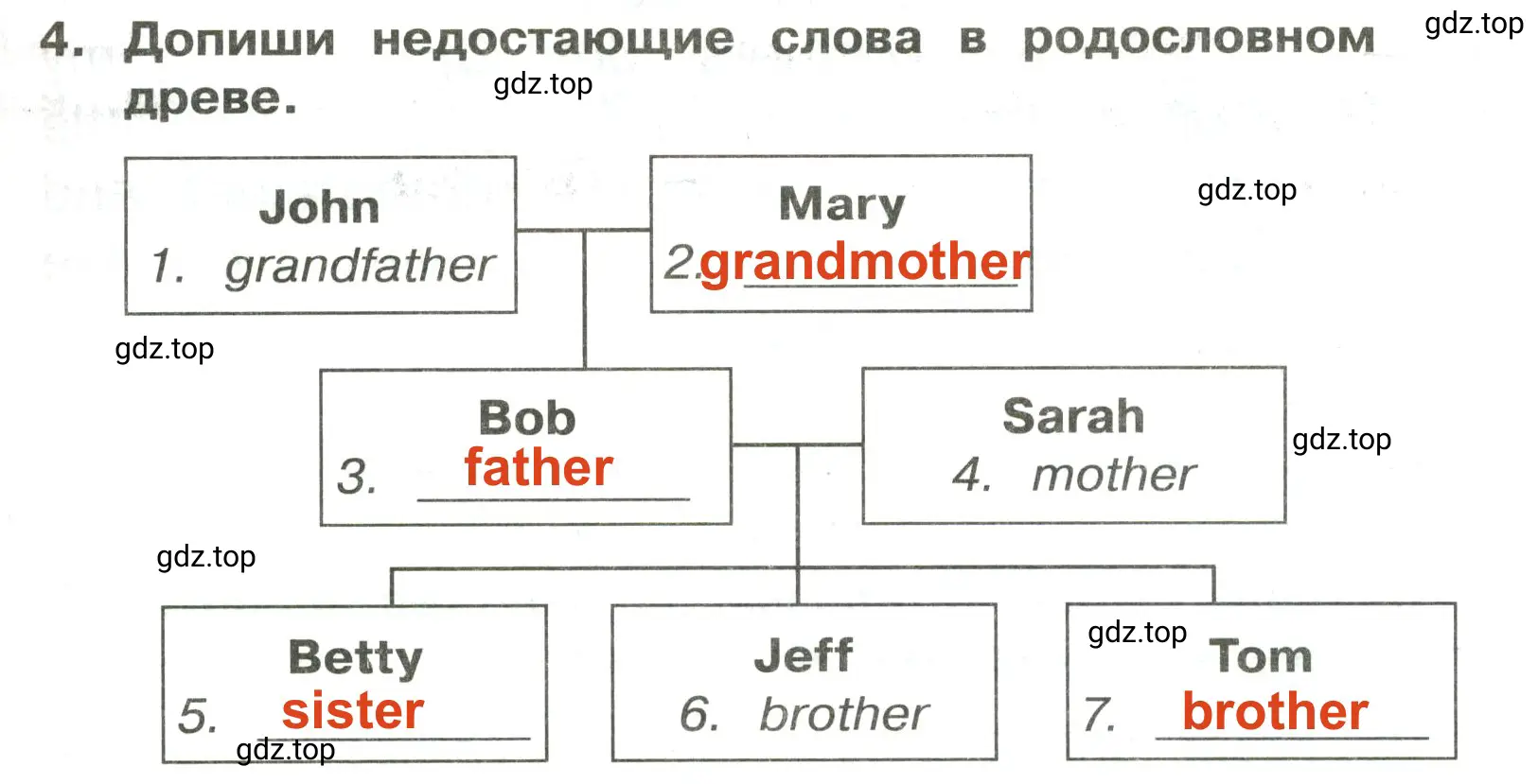 Решение 2. номер 4 (страница 33) гдз по английскому языку 3 класс Быкова, Поспелова, сборник упражнений