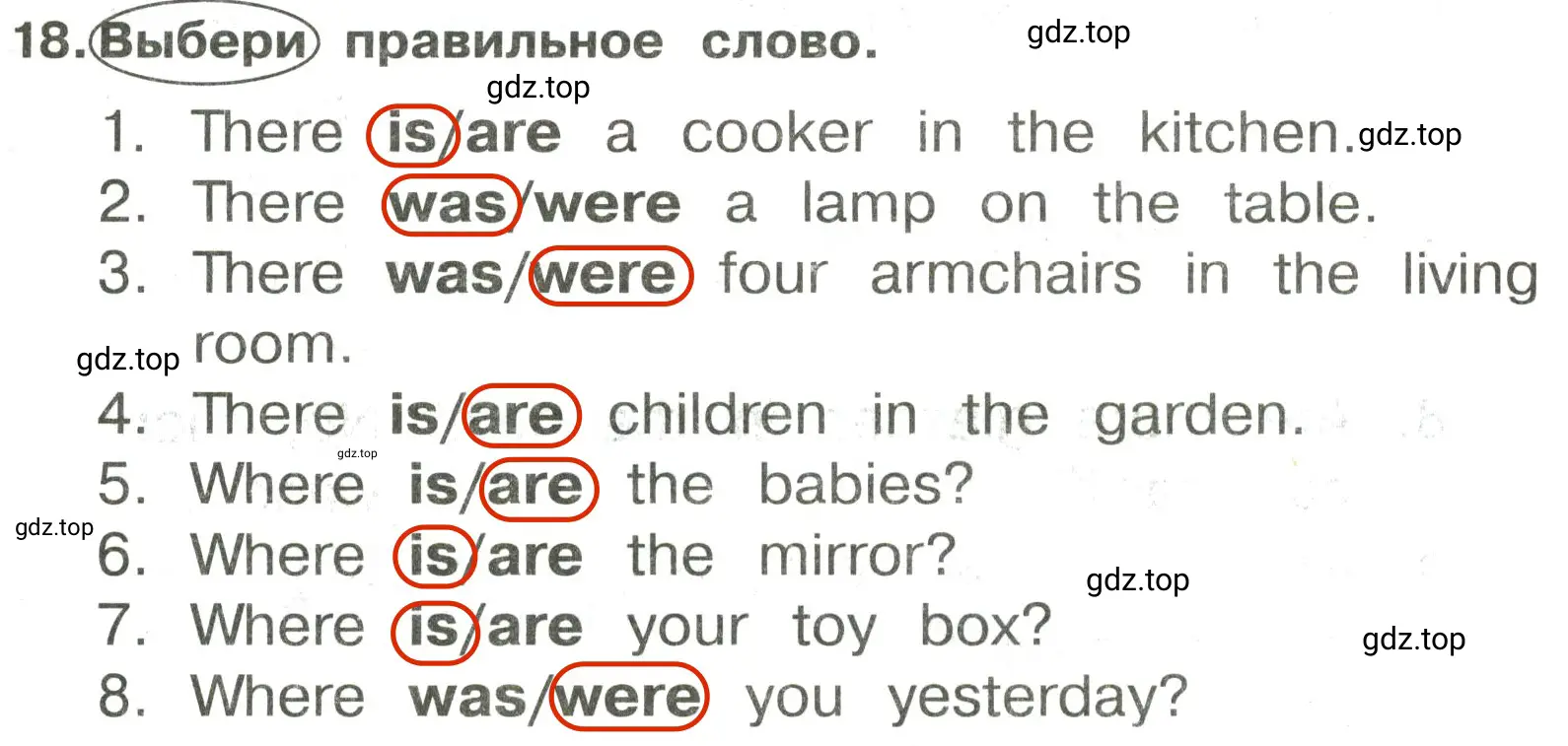 Решение 2. номер 18 (страница 105) гдз по английскому языку 3 класс Быкова, Поспелова, сборник упражнений