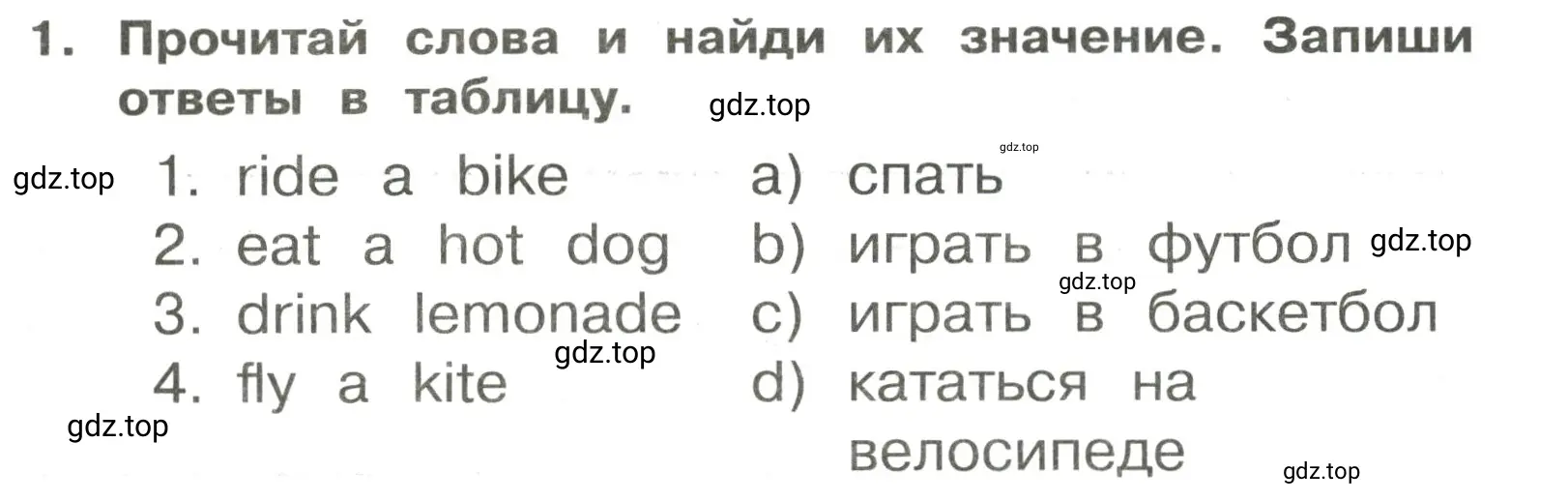 Решение 2. номер 1 (страница 115) гдз по английскому языку 3 класс Быкова, Поспелова, сборник упражнений