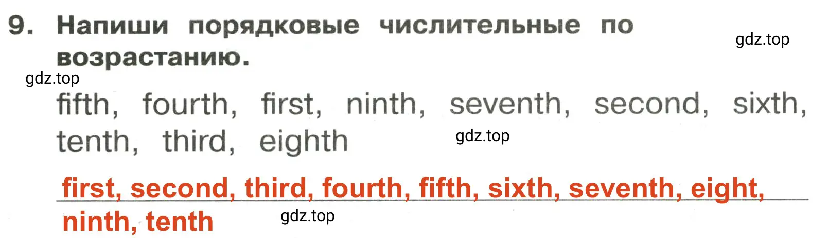 Решение 2. номер 9 (страница 121) гдз по английскому языку 3 класс Быкова, Поспелова, сборник упражнений