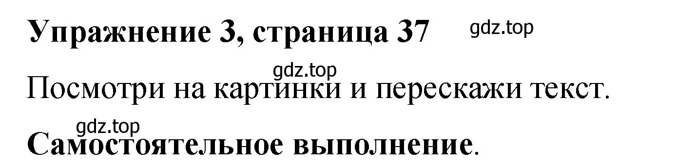 Решение номер 3 (страница 37) гдз по английскому языку 3 класс Быкова, Дули, учебник 1 часть