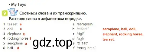 Решение 3. номер 9 (страница 89) гдз по английскому языку 3 класс Быкова, Дули, учебник 1 часть