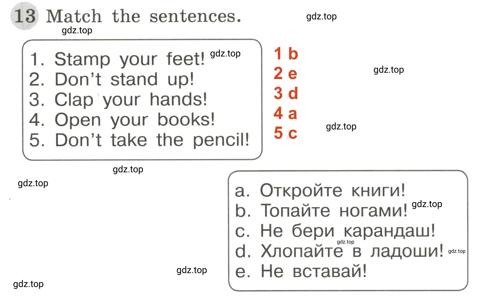 Решение 2. номер 13 (страница 10) гдз по английскому языку 3 класс Юшина, грамматический тренажёр