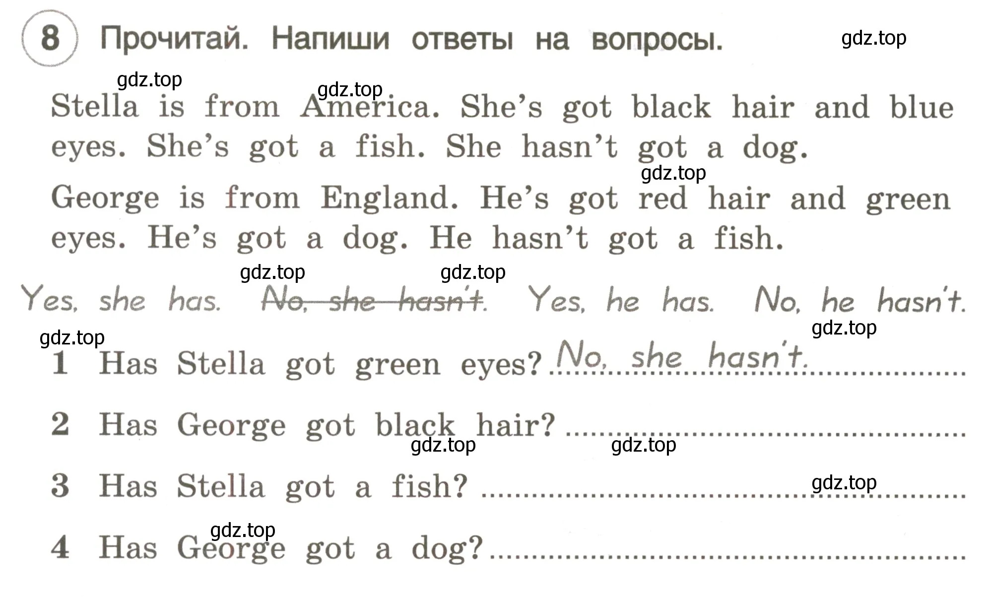 Условие номер 8 (страница 22) гдз по английскому языку 3 класс Комарова, Ларионова, рабочая тетрадь