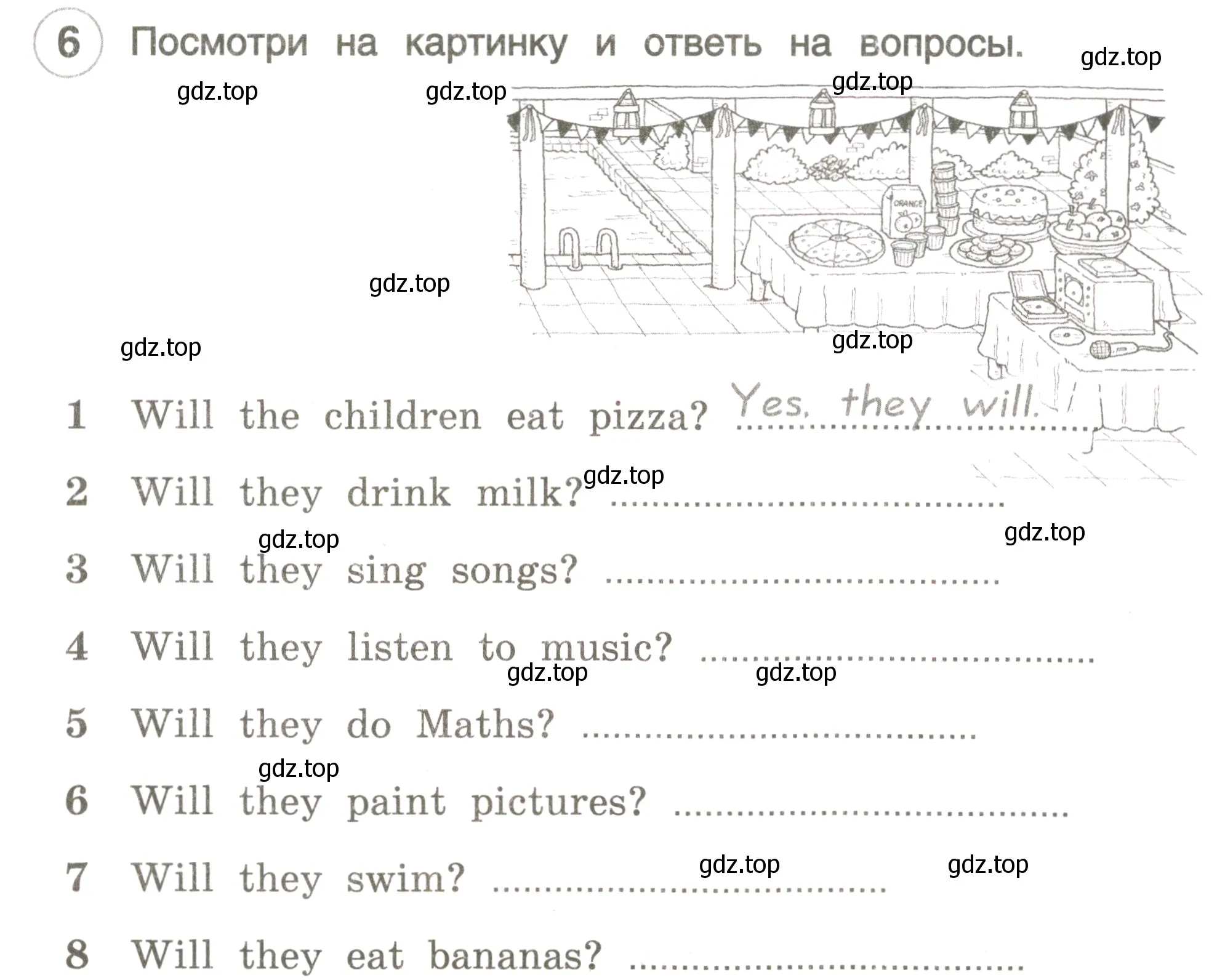 Условие номер 6 (страница 69) гдз по английскому языку 3 класс Комарова, Ларионова, рабочая тетрадь