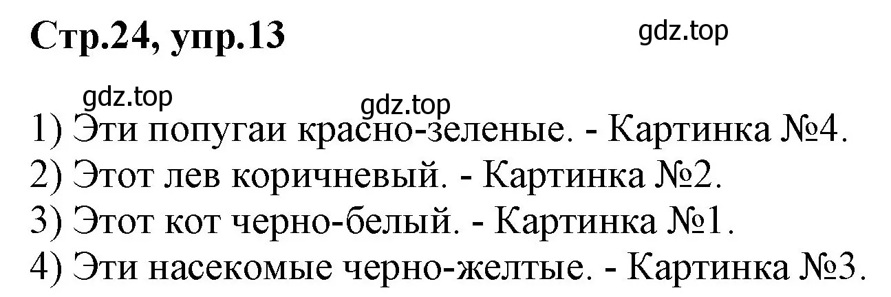 Решение номер 13 (страница 24) гдз по английскому языку 3 класс Комарова, Ларионова, учебник