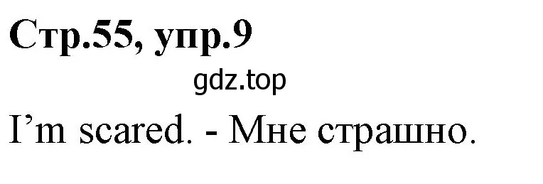 Решение номер 9 (страница 55) гдз по английскому языку 3 класс Комарова, Ларионова, учебник