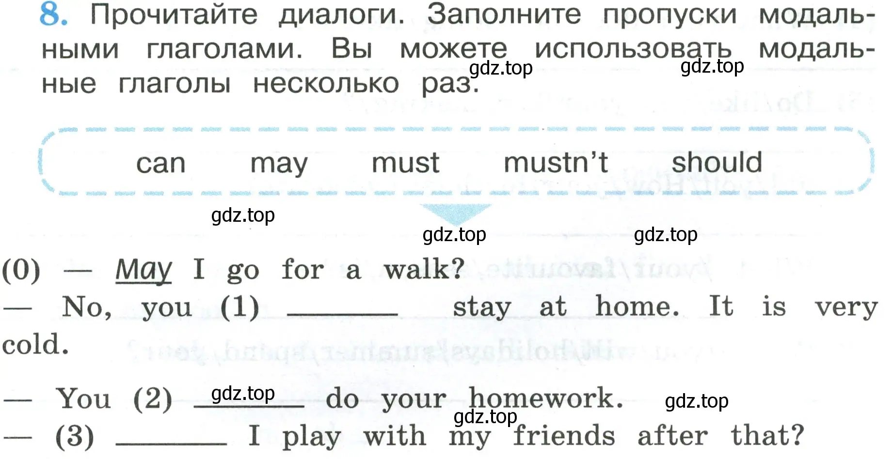 Условие номер 8 (страница 107) гдз по английскому языку 3 класс Кузовлев, Лапа, рабочая тетрадь