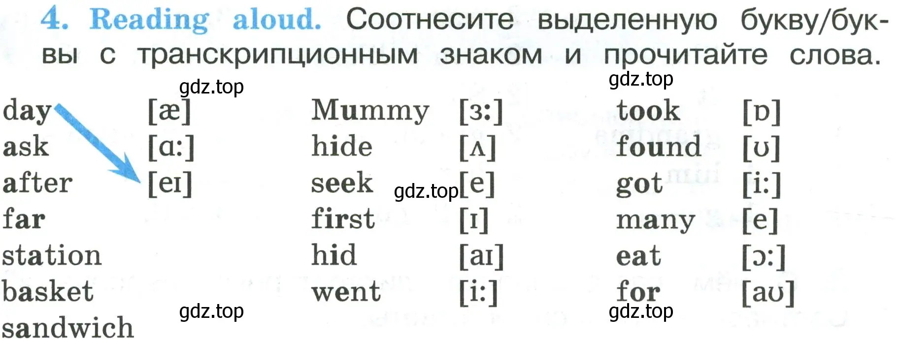 Условие номер 4 (страница 113) гдз по английскому языку 3 класс Кузовлев, Лапа, рабочая тетрадь