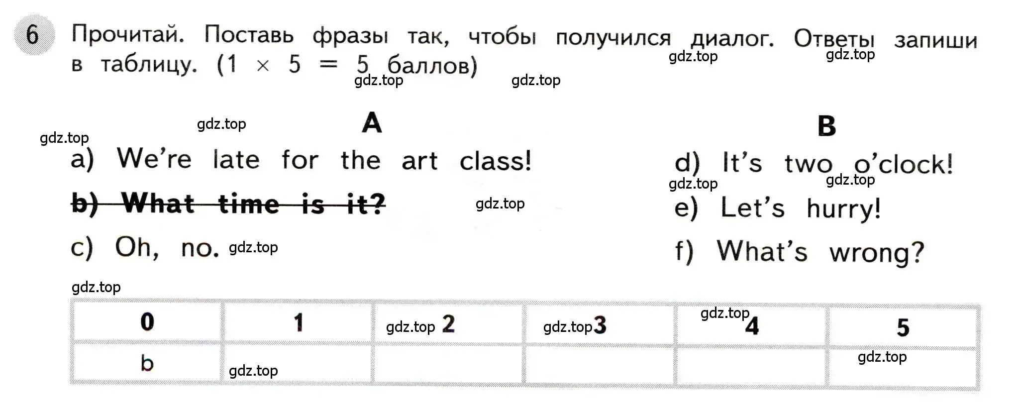 Условие номер 6 (страница 8) гдз по английскому языку 3 класс Покидова, контрольные задания