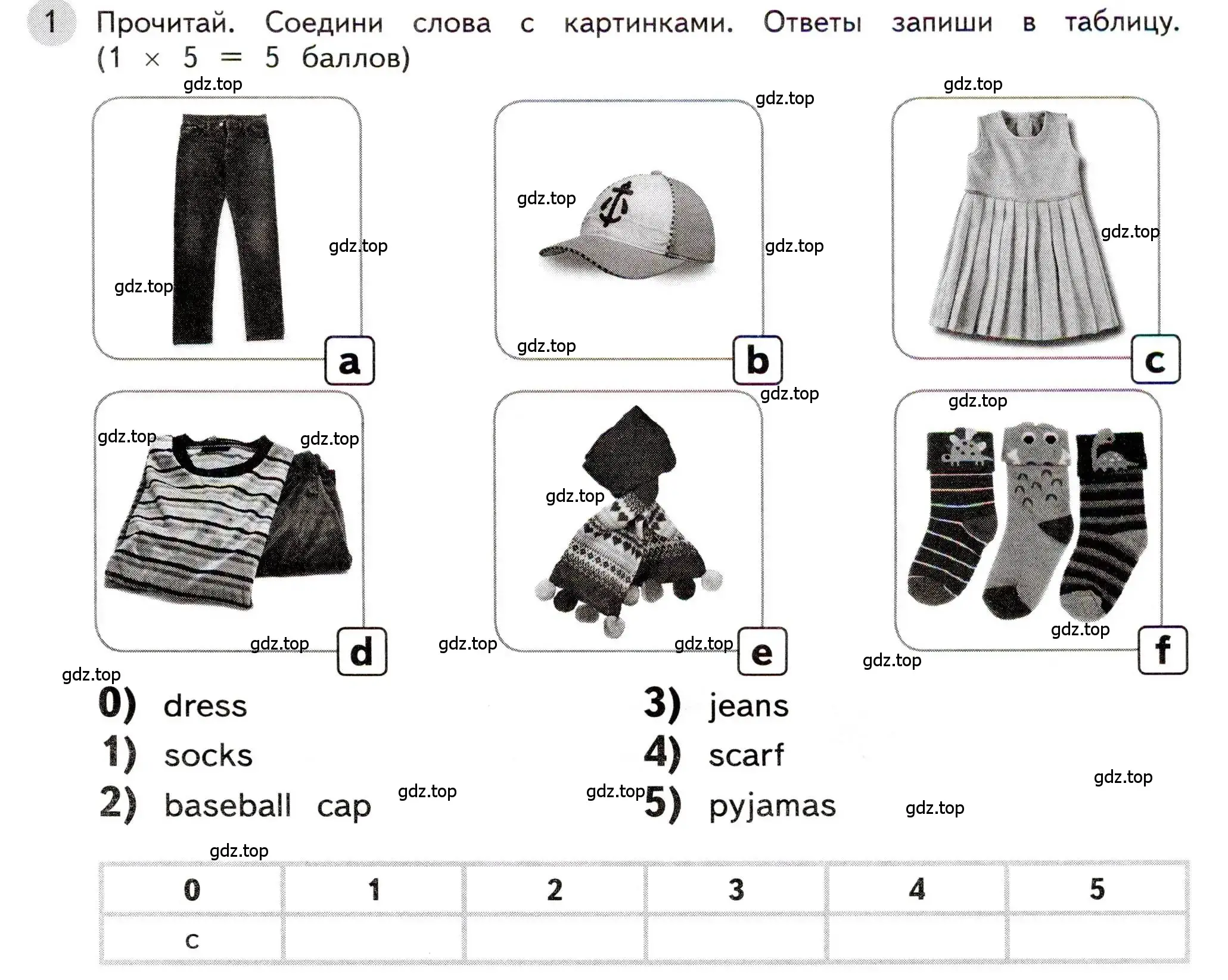 Условие номер 1 (страница 9) гдз по английскому языку 3 класс Покидова, контрольные задания