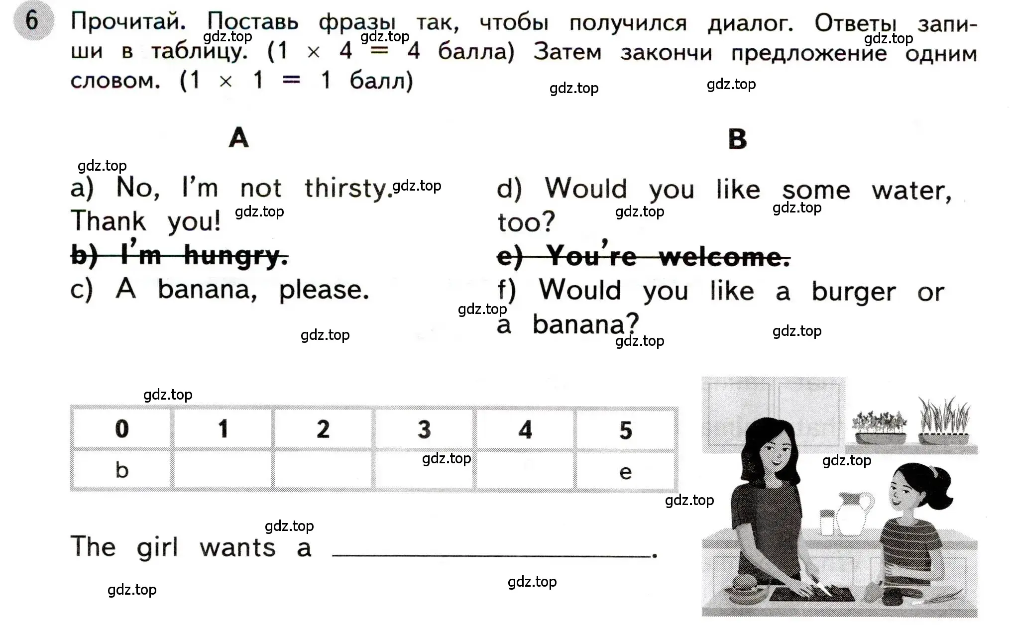 Условие номер 6 (страница 36) гдз по английскому языку 3 класс Покидова, контрольные задания