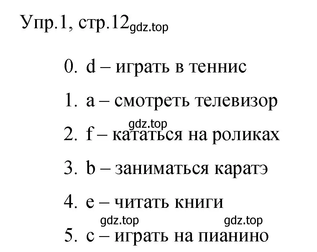 Решение номер 1 (страница 12) гдз по английскому языку 3 класс Покидова, контрольные задания