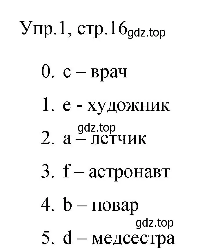 Решение номер 1 (страница 16) гдз по английскому языку 3 класс Покидова, контрольные задания