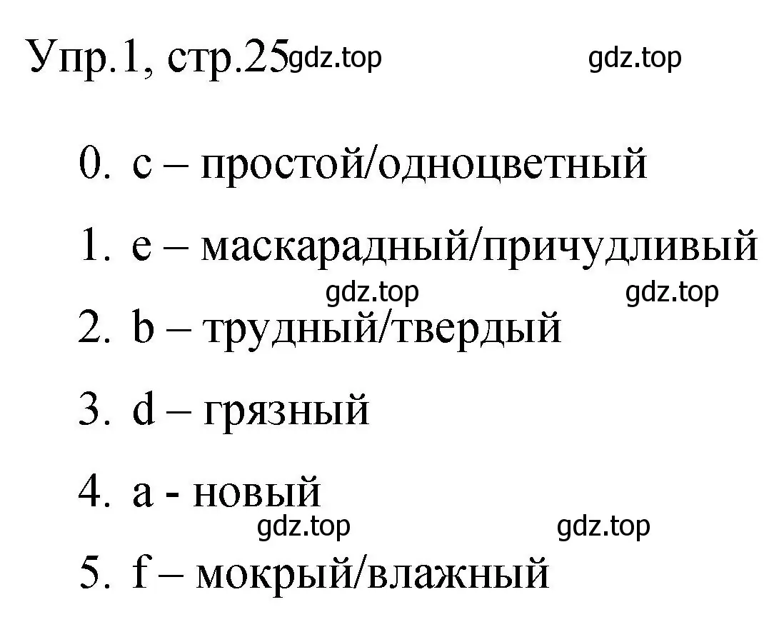 Решение номер 1 (страница 25) гдз по английскому языку 3 класс Покидова, контрольные задания