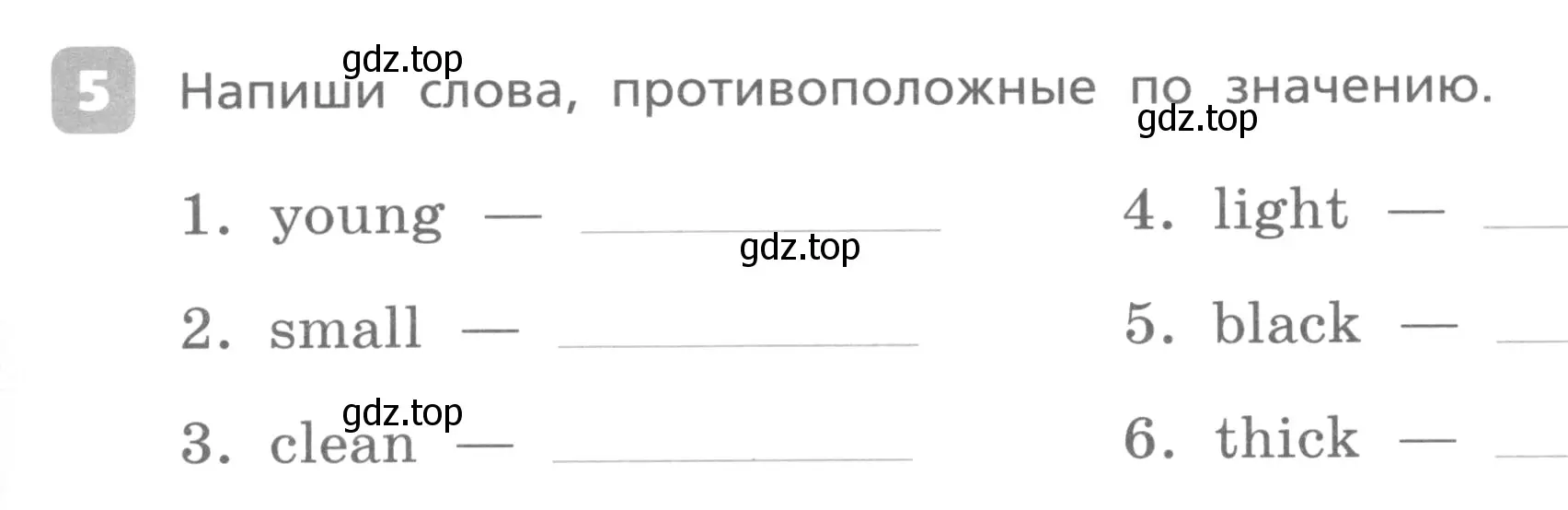 Условие номер 5 (страница 41) гдз по английскому языку 3 класс Афанасьева, Михеева, контрольные работы