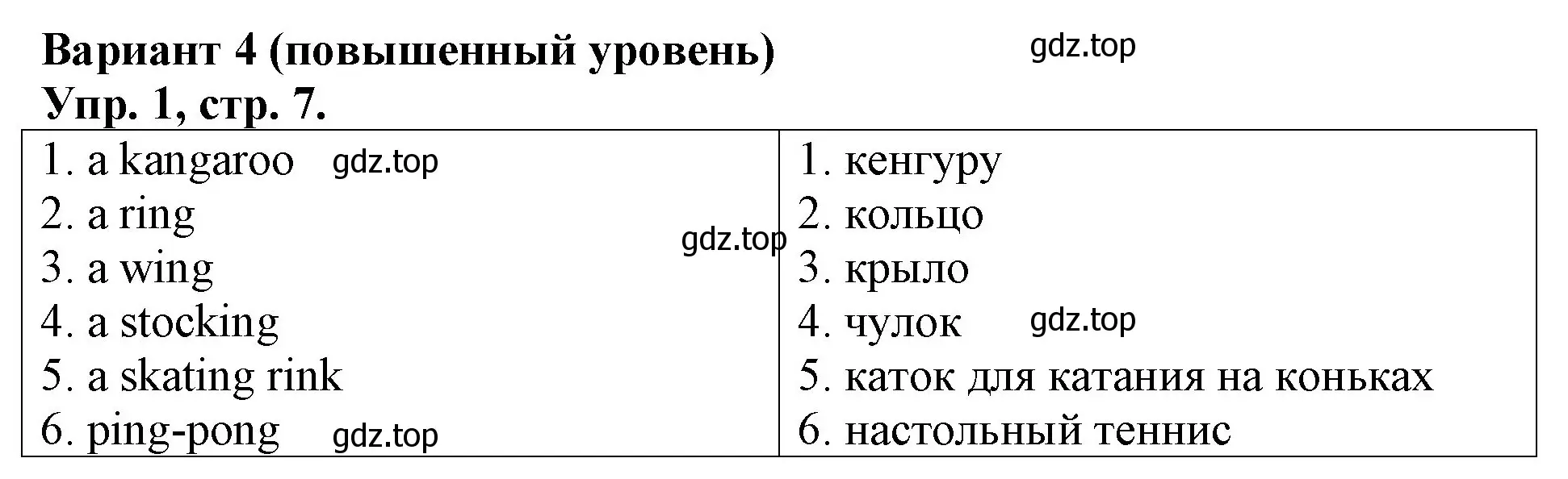 Решение номер 1 (страница 7) гдз по английскому языку 3 класс Афанасьева, Михеева, контрольные работы