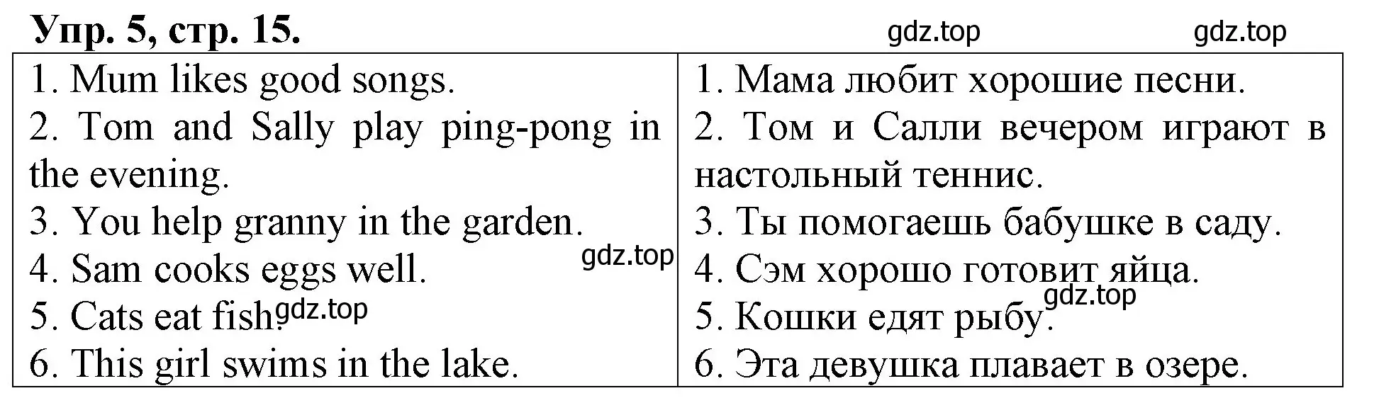 Решение номер 5 (страница 16) гдз по английскому языку 3 класс Афанасьева, Михеева, контрольные работы