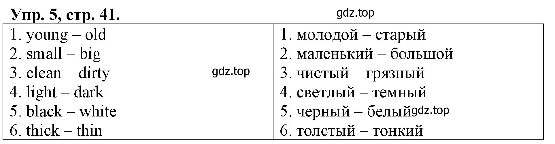 Решение номер 5 (страница 41) гдз по английскому языку 3 класс Афанасьева, Михеева, контрольные работы