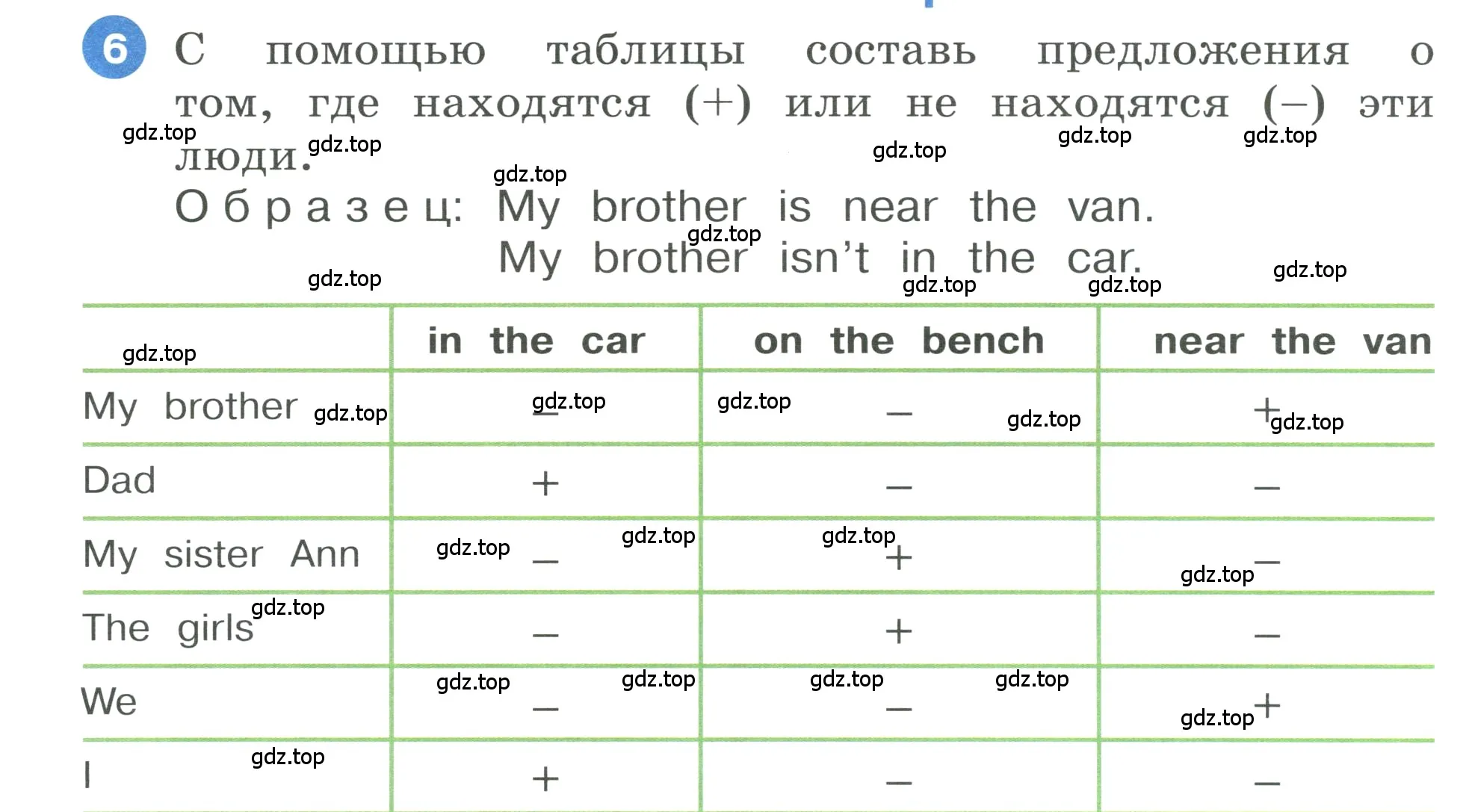 Условие номер 6 (страница 12) гдз по английскому языку 3 класс Афанасьева, Баранова, учебник 1 часть