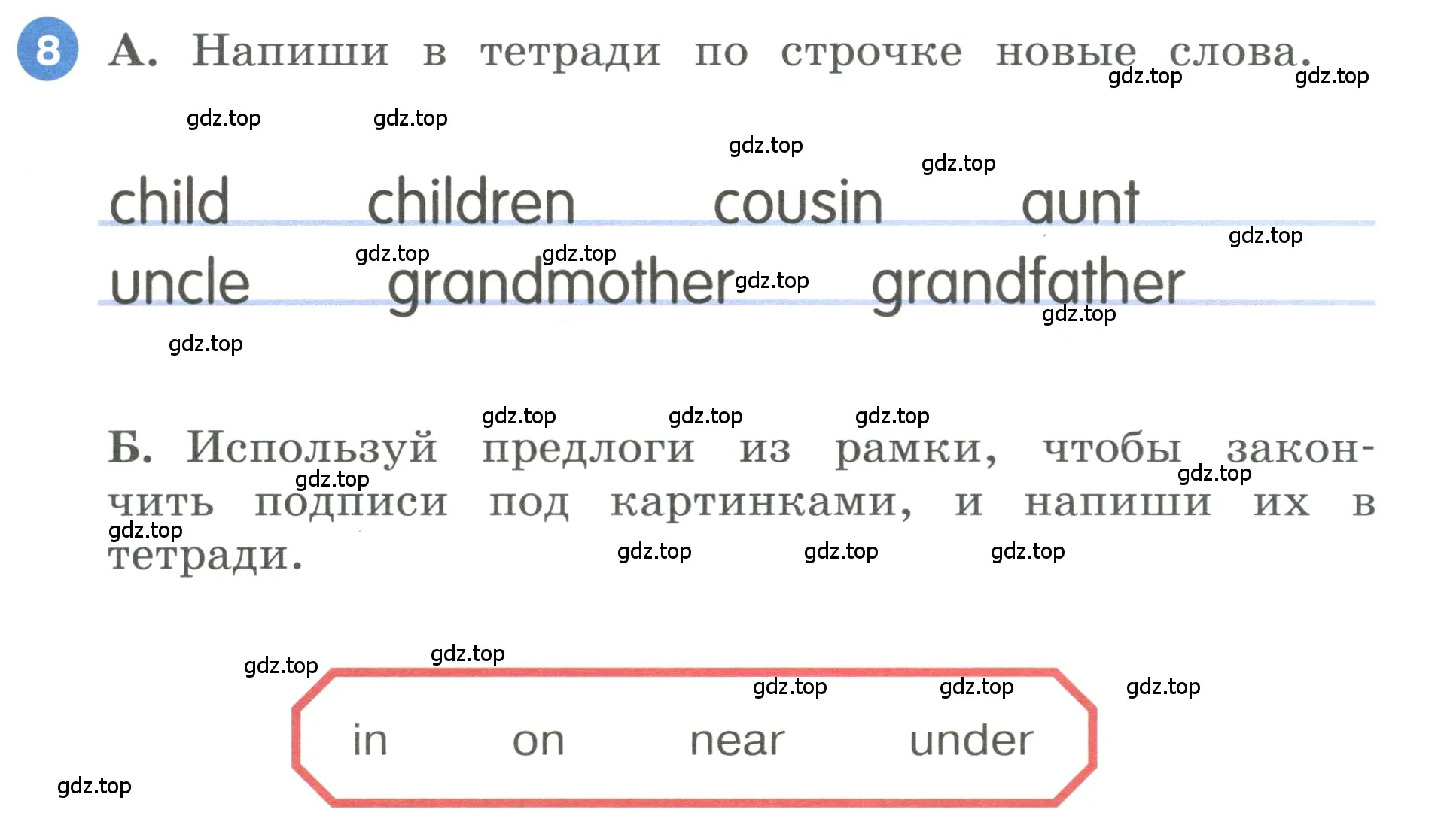 Условие номер 8 (страница 13) гдз по английскому языку 3 класс Афанасьева, Баранова, учебник 1 часть