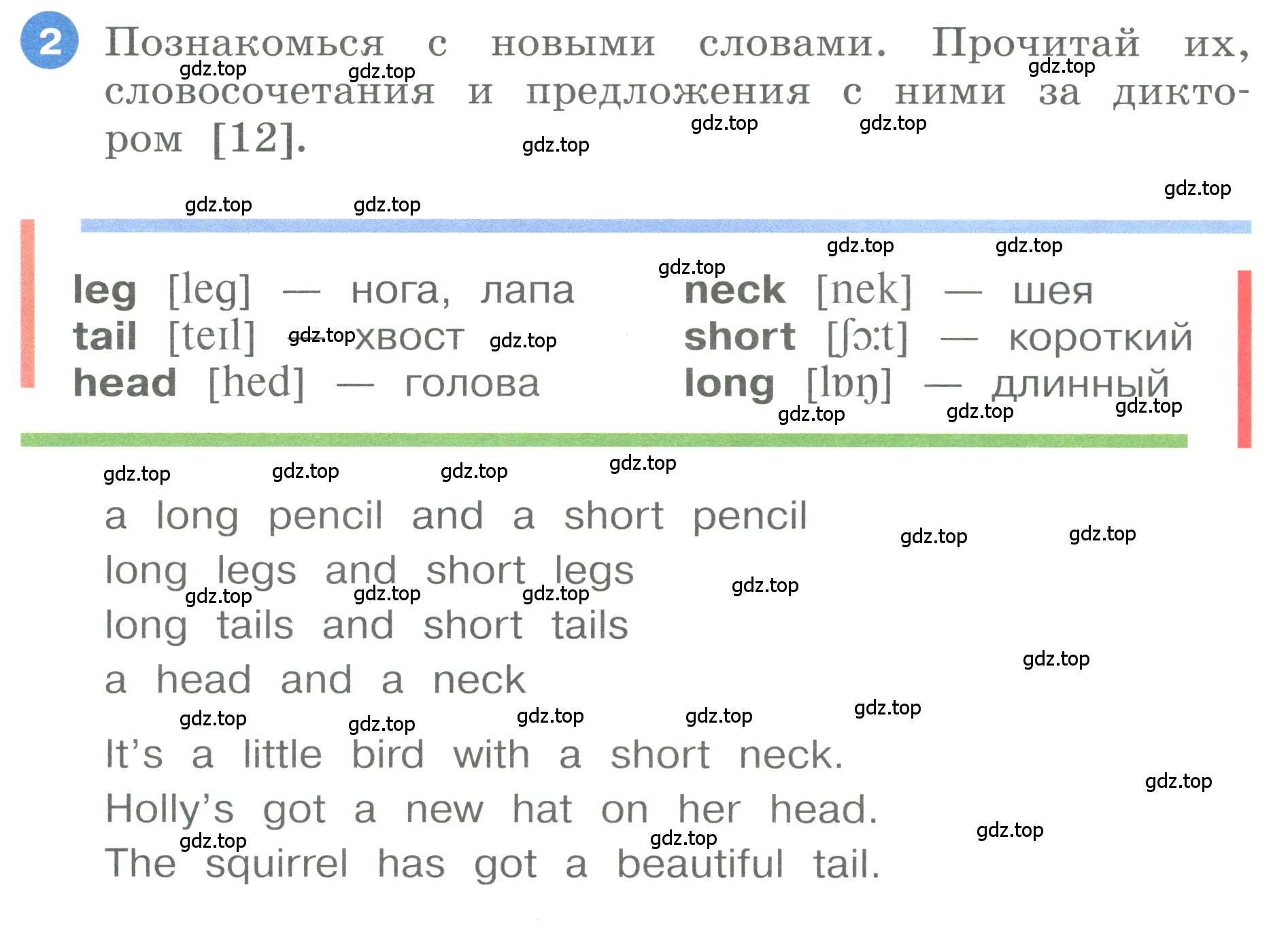 Условие номер 2 (страница 18) гдз по английскому языку 3 класс Афанасьева, Баранова, учебник 1 часть