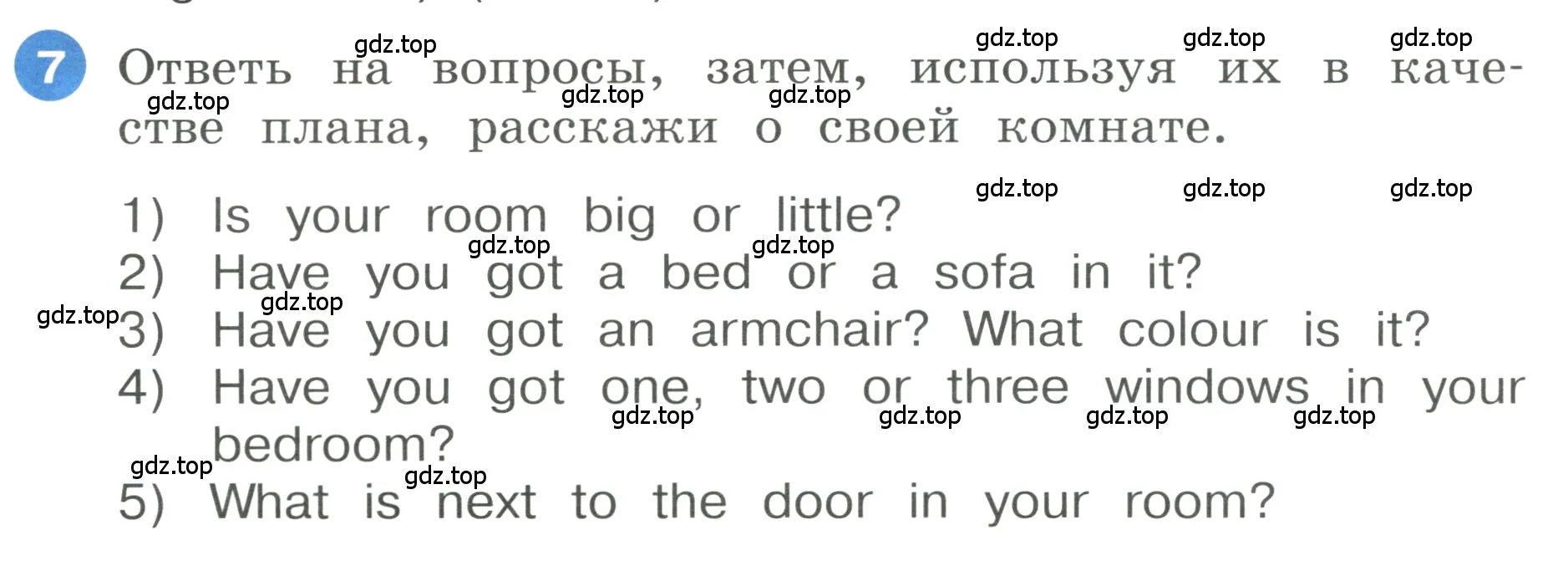 Условие номер 7 (страница 34) гдз по английскому языку 3 класс Афанасьева, Баранова, учебник 1 часть