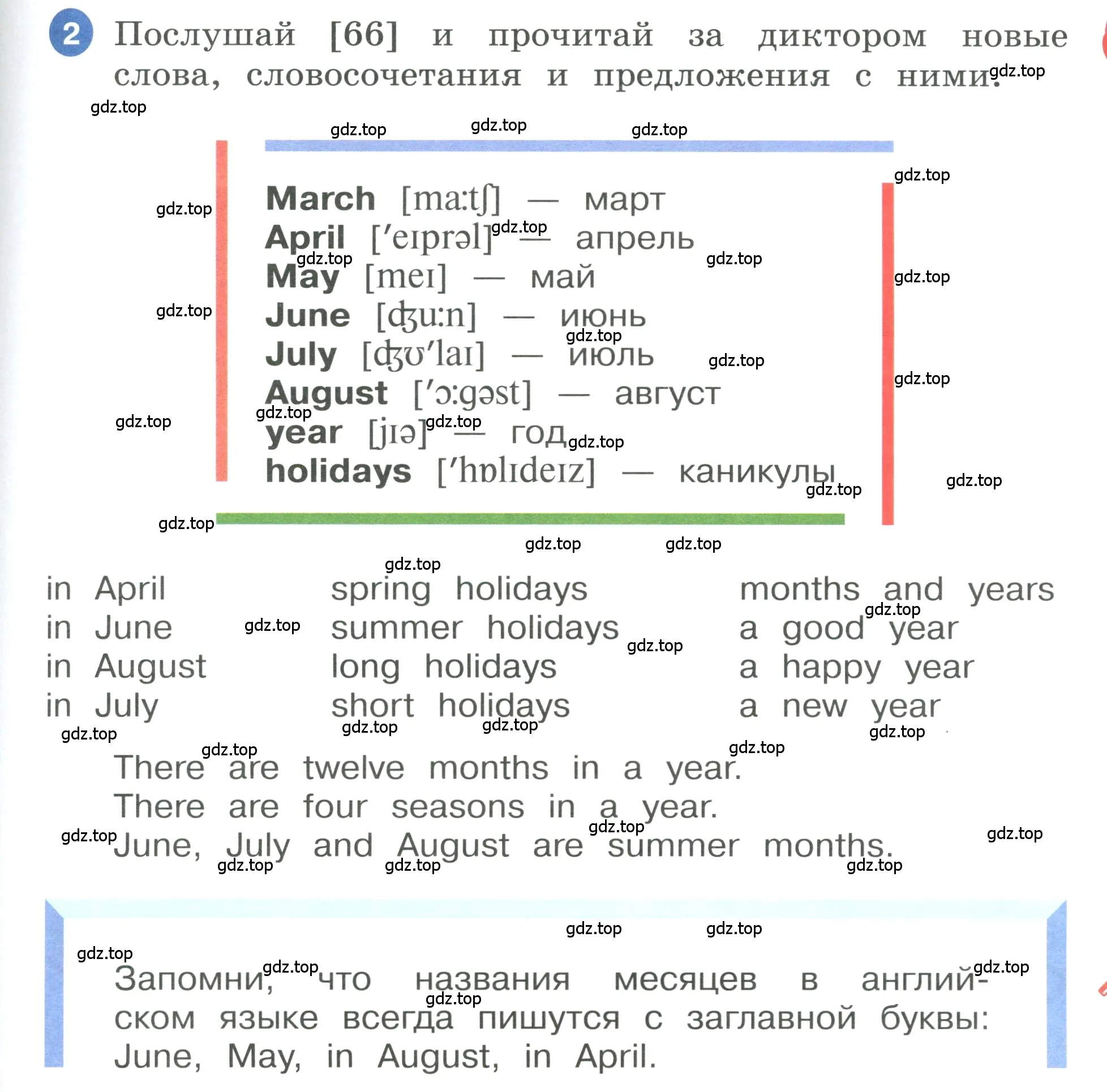 Условие номер 2 (страница 101) гдз по английскому языку 3 класс Афанасьева, Баранова, учебник 1 часть