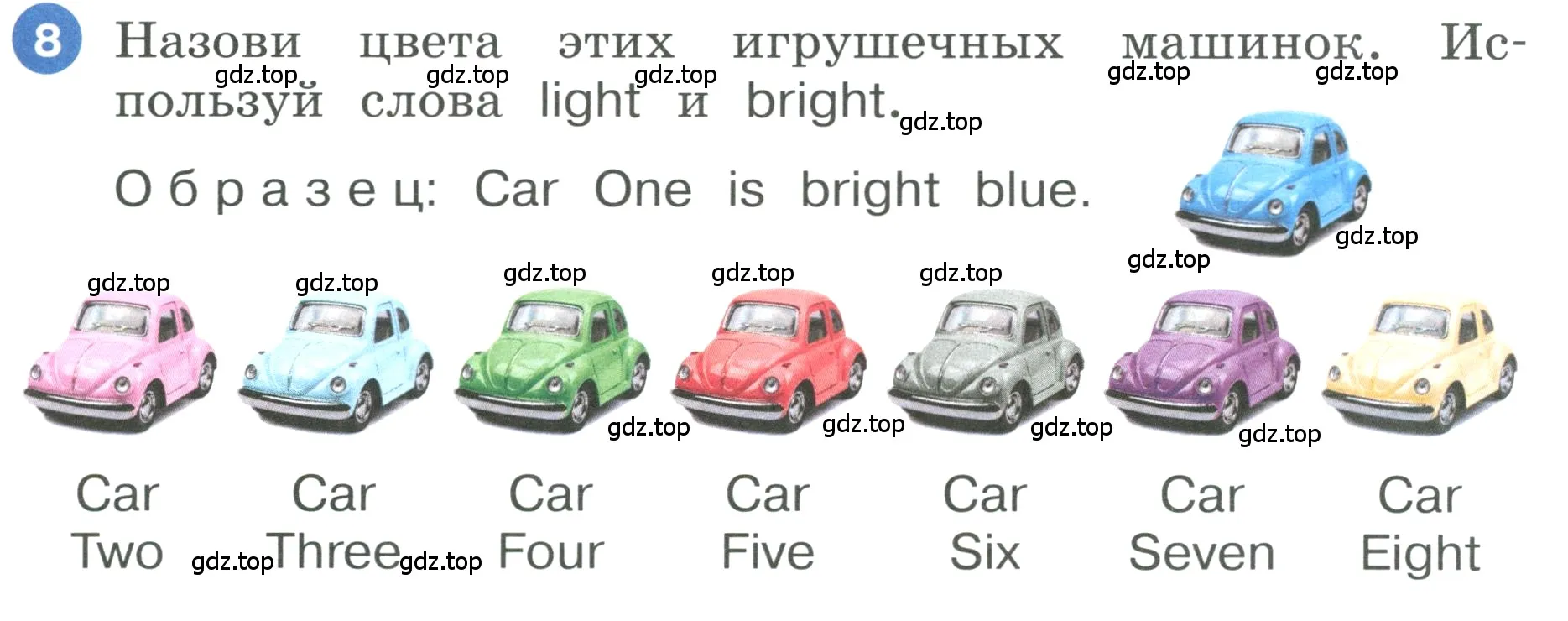 Условие номер 8 (страница 25) гдз по английскому языку 3 класс Афанасьева, Баранова, учебник 2 часть