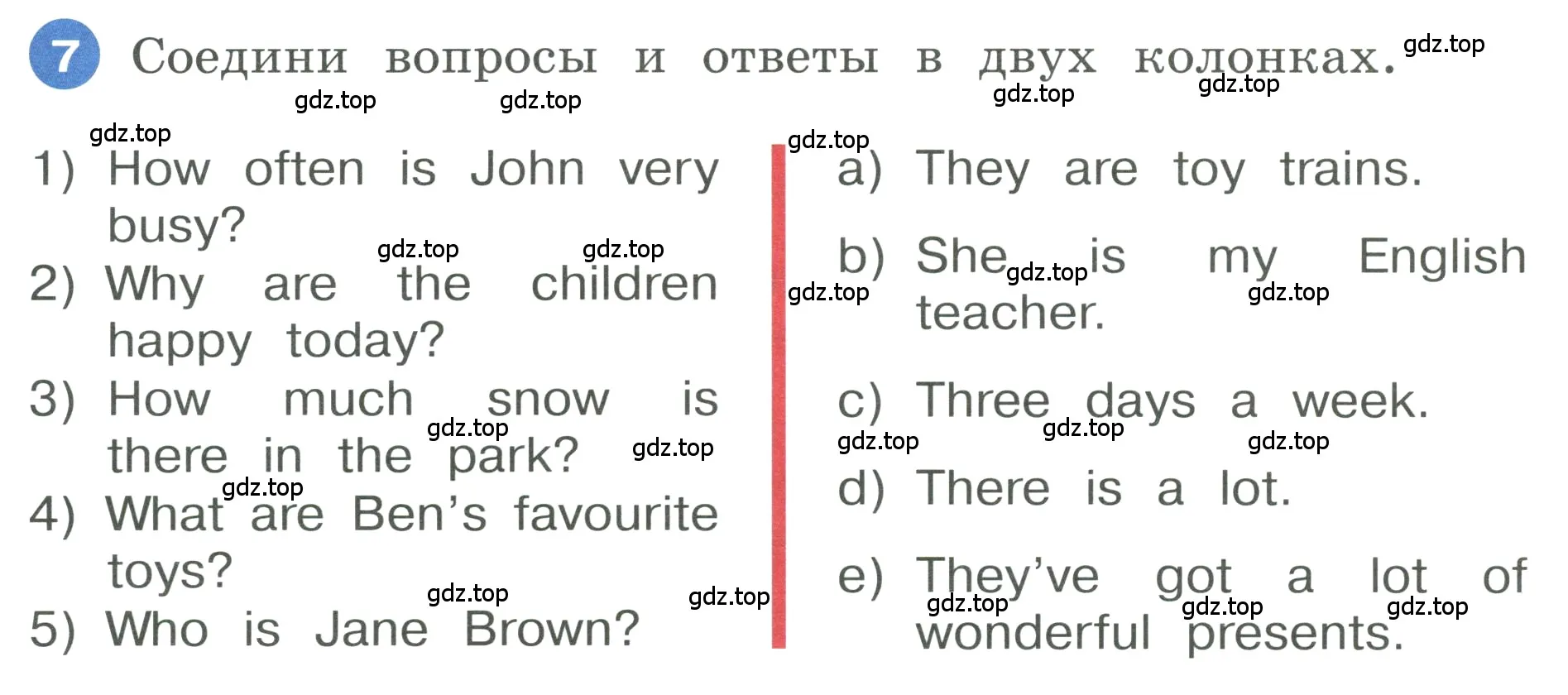 Условие номер 7 (страница 48) гдз по английскому языку 3 класс Афанасьева, Баранова, учебник 2 часть