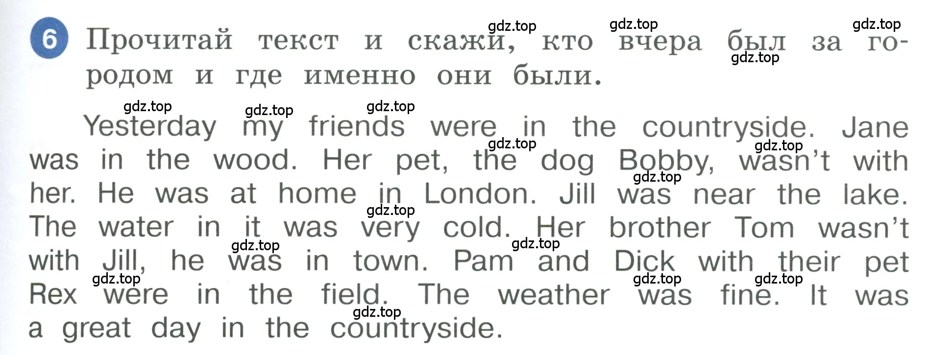 Условие номер 6 (страница 63) гдз по английскому языку 3 класс Афанасьева, Баранова, учебник 2 часть