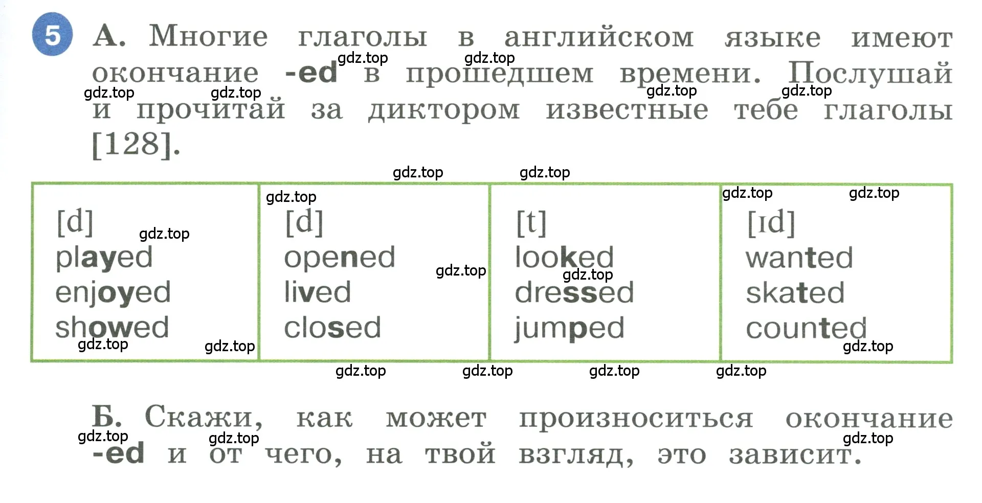 Условие номер 5 (страница 77) гдз по английскому языку 3 класс Афанасьева, Баранова, учебник 2 часть