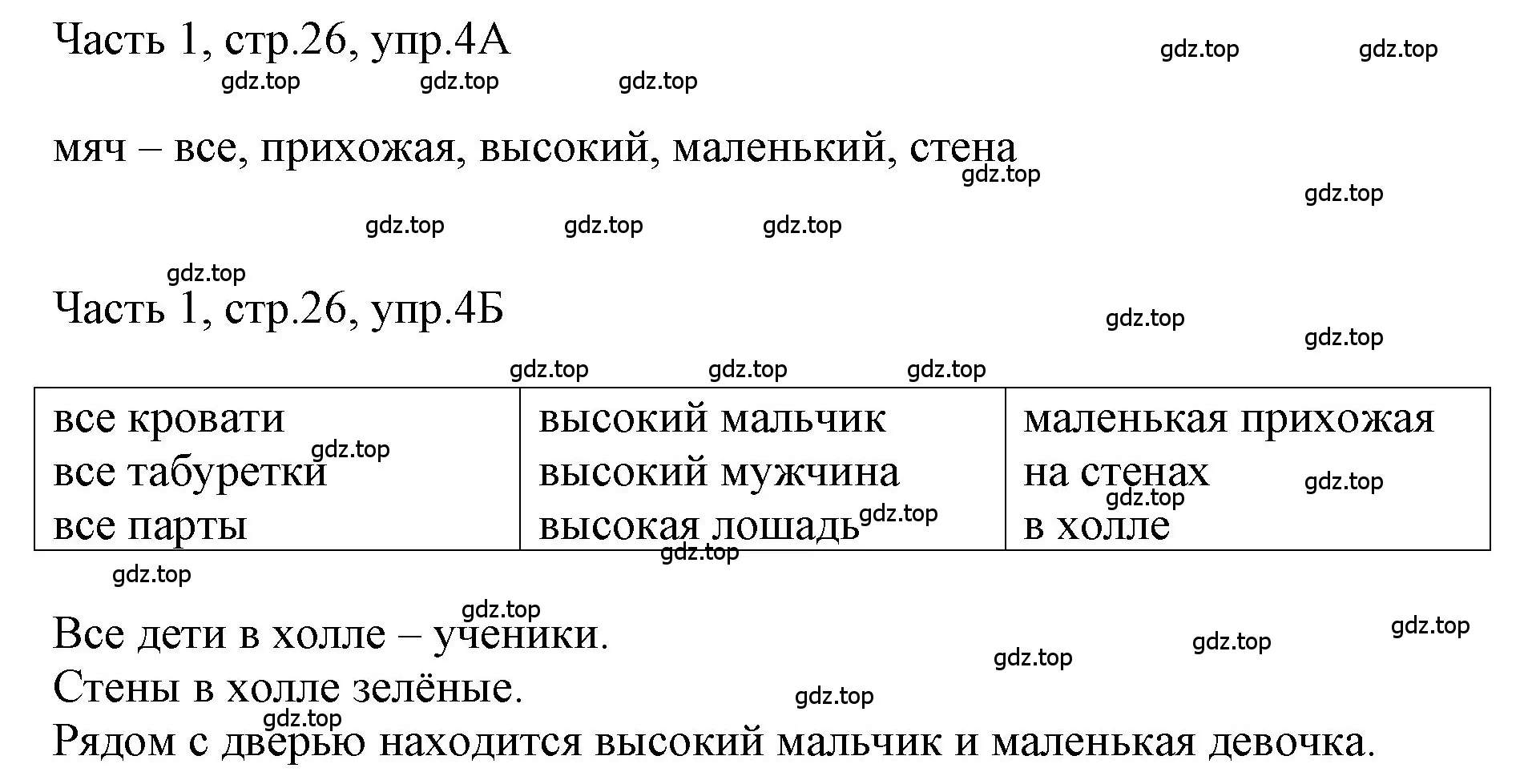 Решение номер 4 (страница 26) гдз по английскому языку 3 класс Афанасьева, Баранова, учебник 1 часть