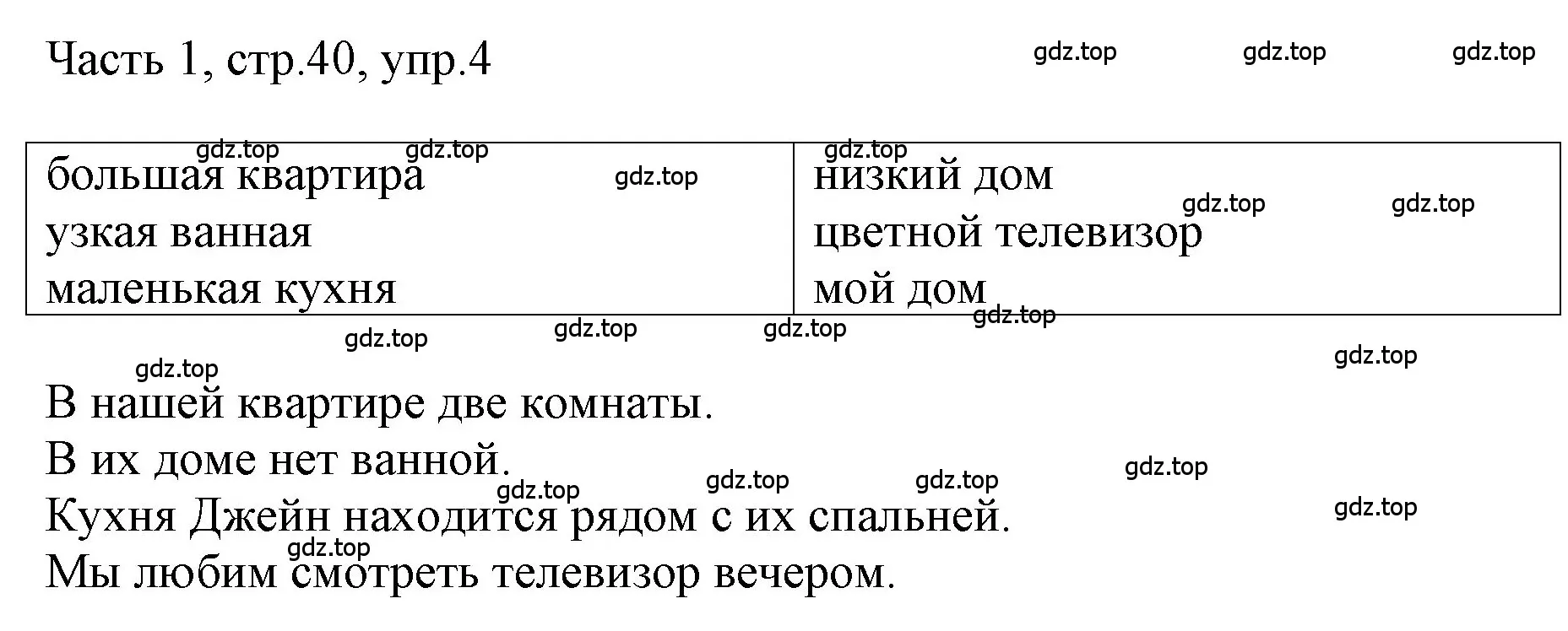 Решение номер 4 (страница 40) гдз по английскому языку 3 класс Афанасьева, Баранова, учебник 1 часть