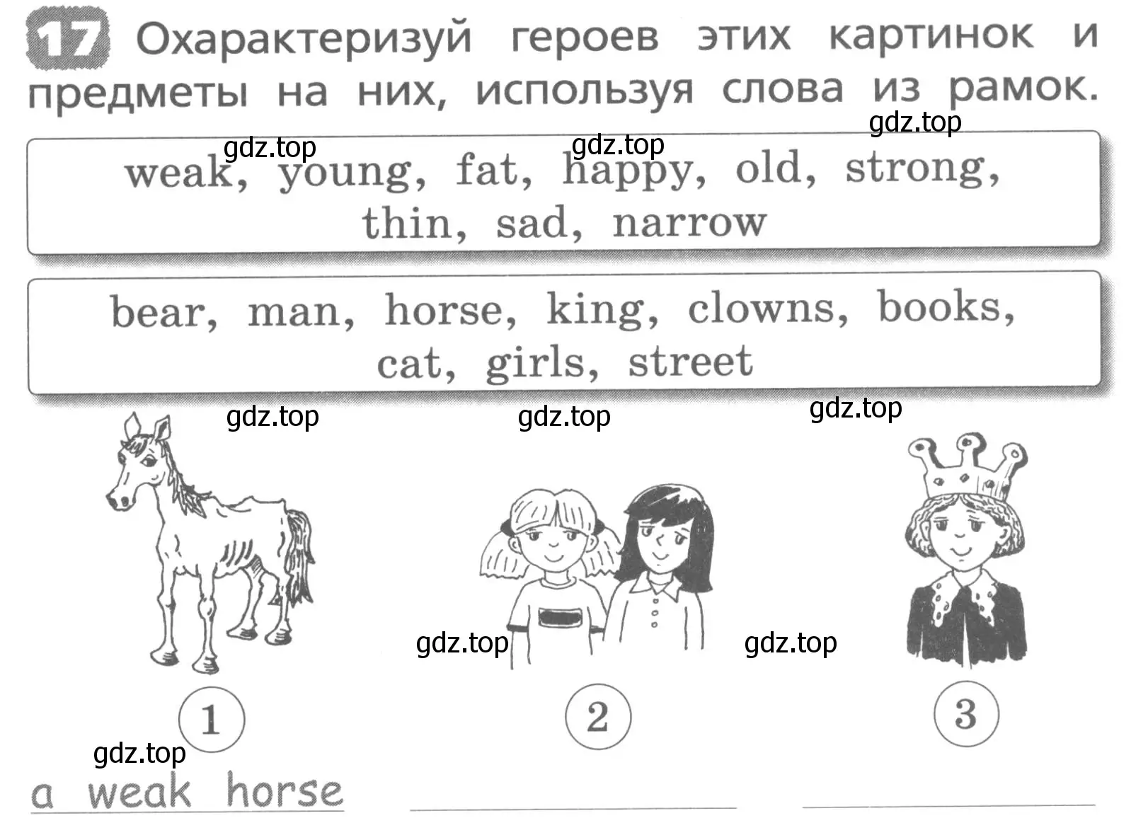 Условие номер 17 (страница 53) гдз по английскому языку 3 класс Афанасьева, Михеева, лексико-грамматический практикум