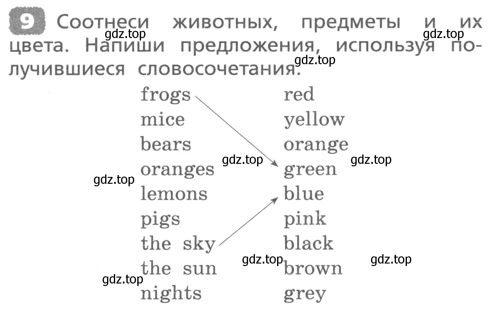 Условие номер 9 (страница 46) гдз по английскому языку 3 класс Афанасьева, Михеева, лексико-грамматический практикум