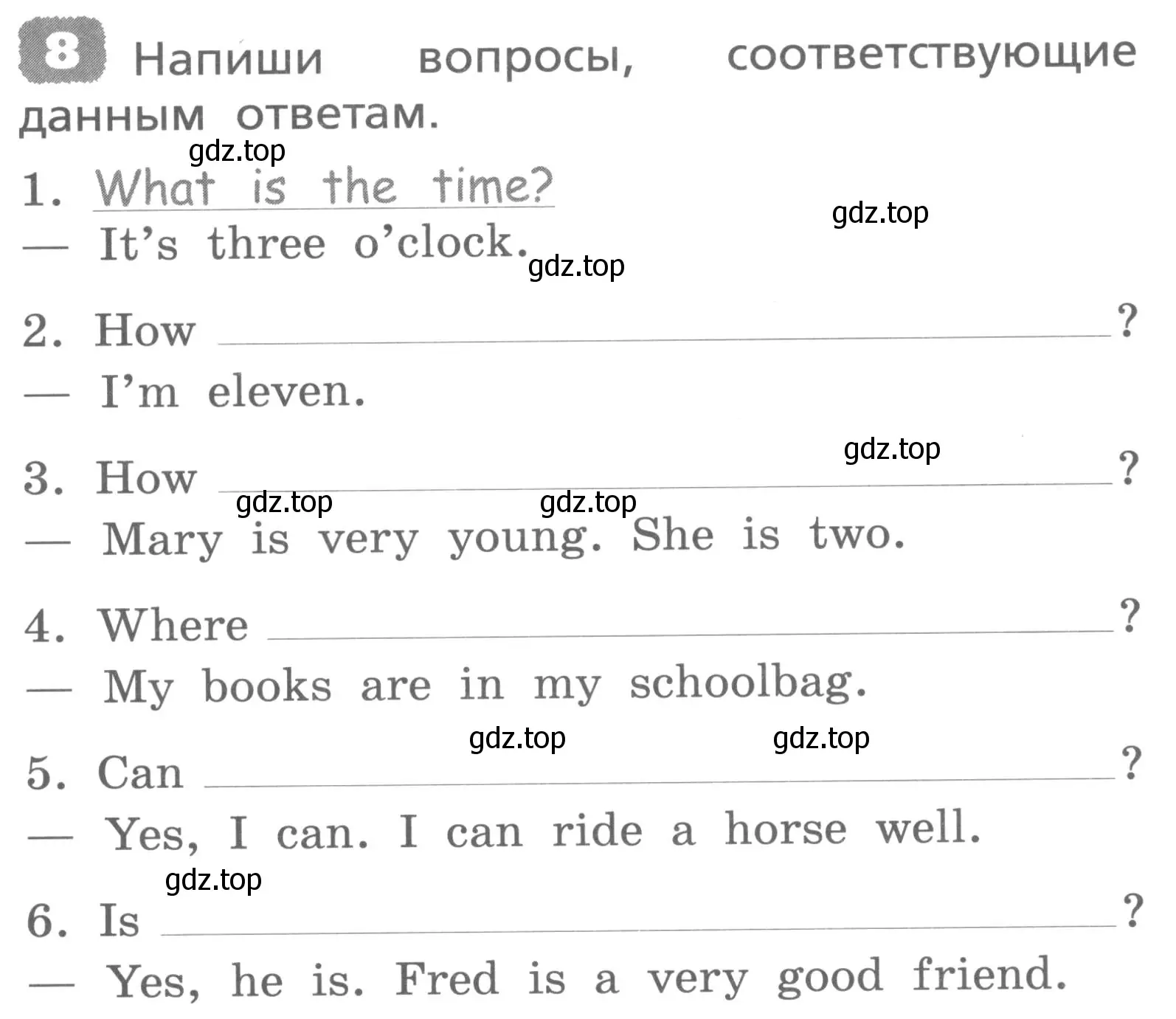 Условие номер 8 (страница 77) гдз по английскому языку 3 класс Афанасьева, Михеева, лексико-грамматический практикум