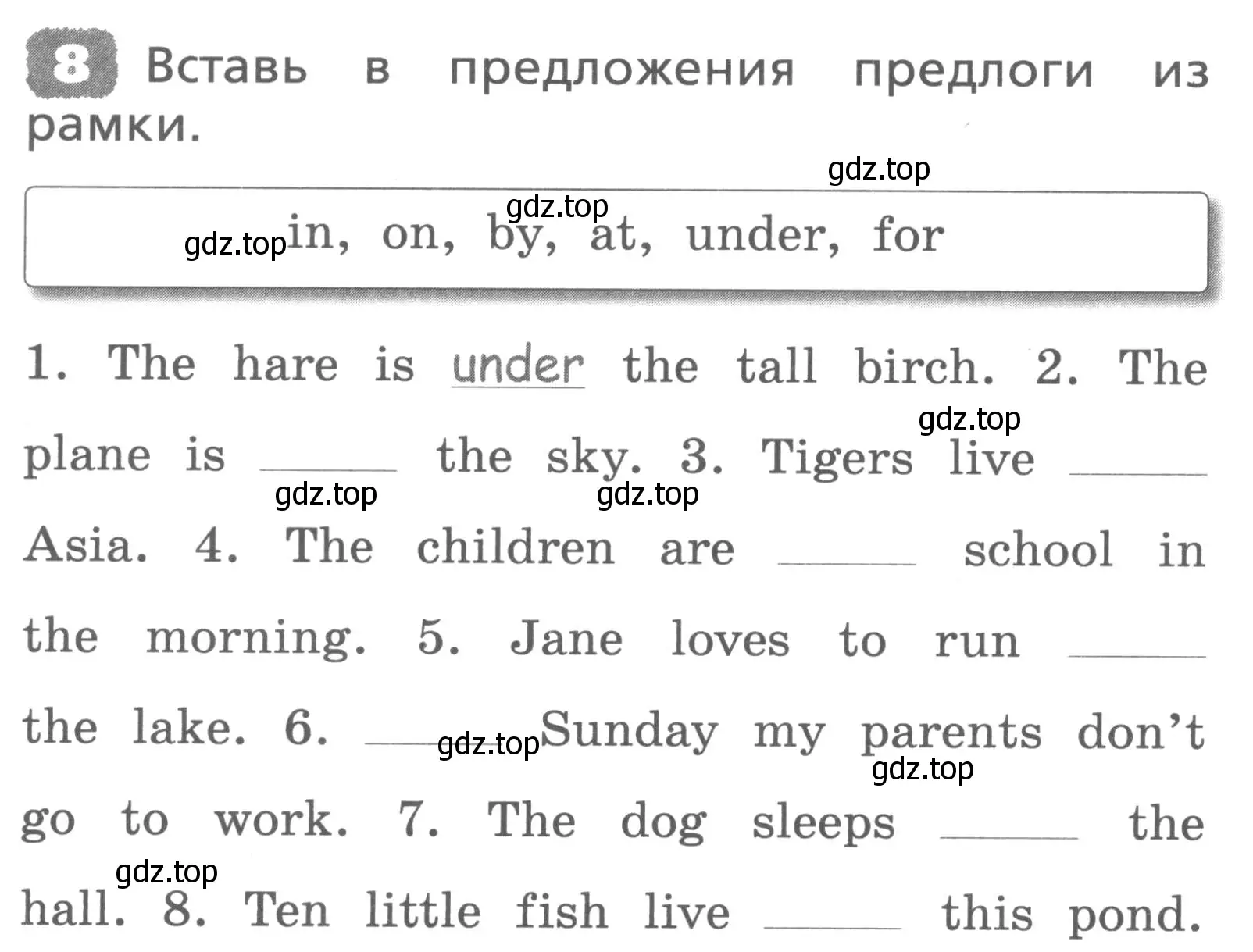 Условие номер 8 (страница 118) гдз по английскому языку 3 класс Афанасьева, Михеева, лексико-грамматический практикум