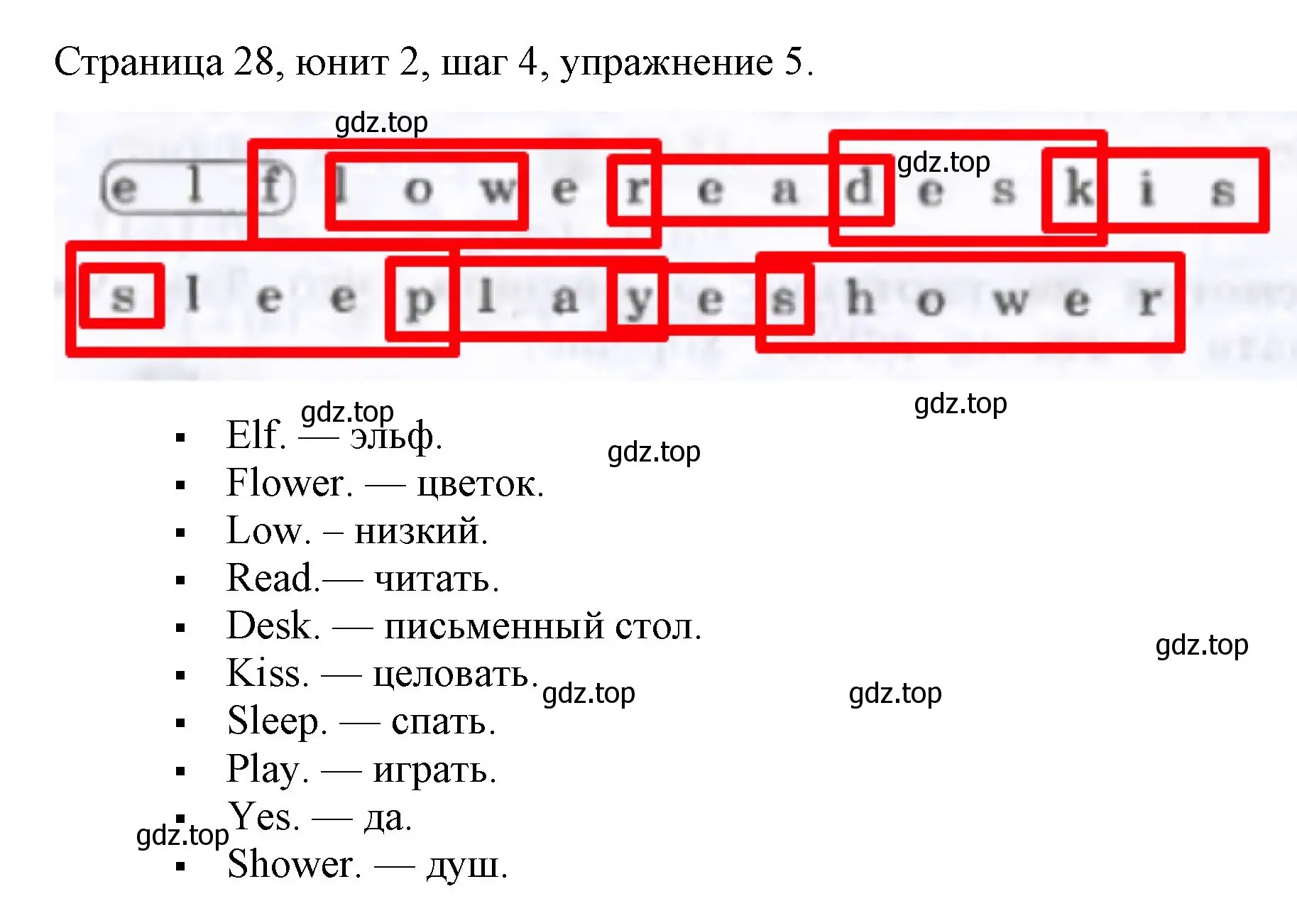 Решение номер 5 (страница 28) гдз по английскому языку 3 класс Афанасьева, Михеева, рабочая тетрадь