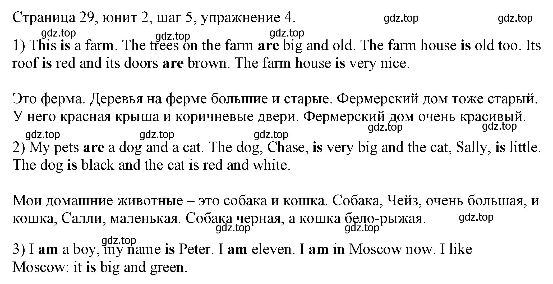 Решение номер 4 (страница 29) гдз по английскому языку 3 класс Афанасьева, Михеева, рабочая тетрадь